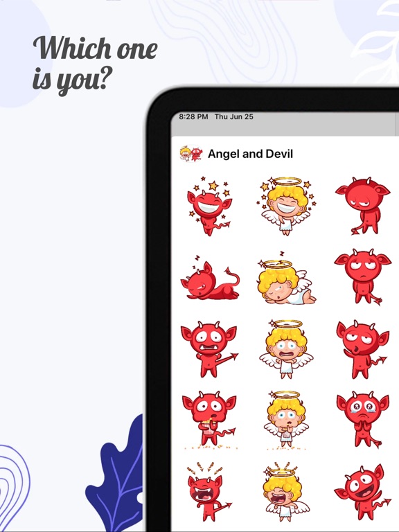 Screenshot #5 pour Angel and Devil Stickers