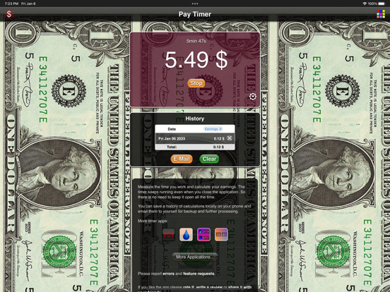 Screenshot #4 pour Pay Timer Lite