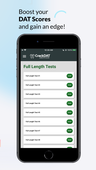 CrackDAT Dental Admission Test Screenshot