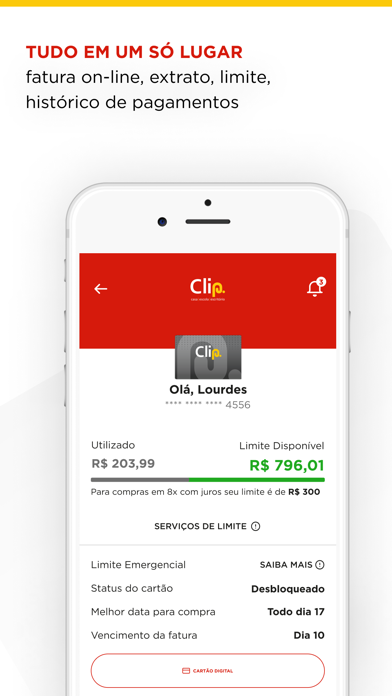 Cartão Clip Screenshot