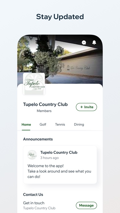 Tupelo Club App