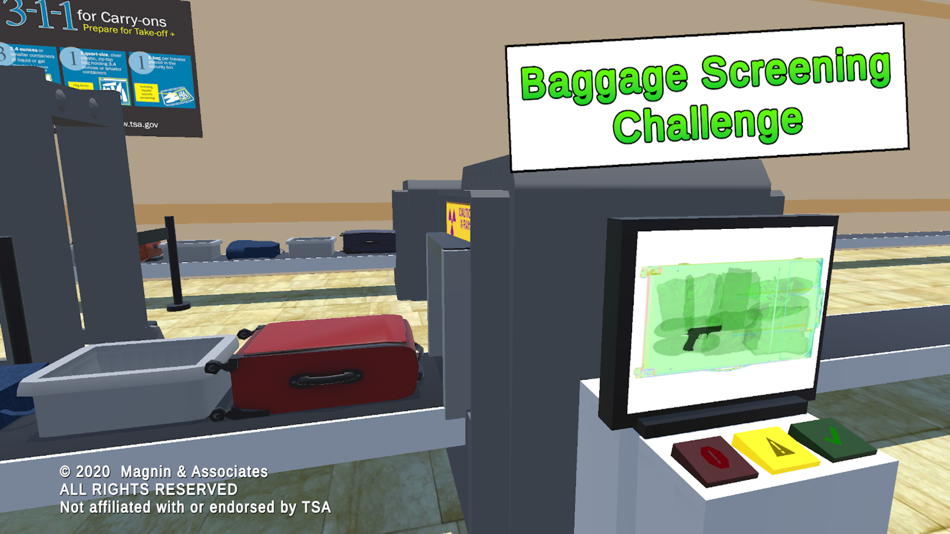 #1. Baggage Screening Challenge (iOS) Podle: Magnin & Associates