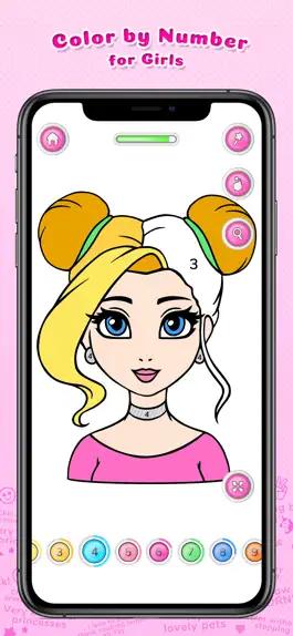Game screenshot Color by Number for Girls mod apk
