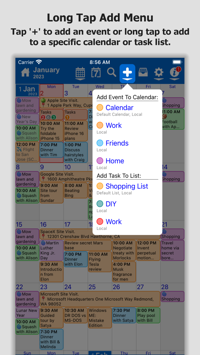 Calendar Widget and Planner