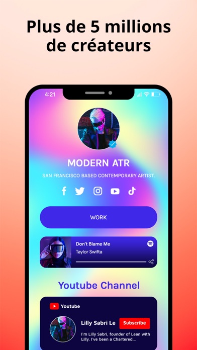 Linkbio Capture d'écran de l'application