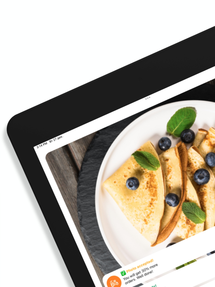 Food App camera and photo editor