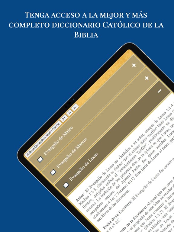 Diccionario Bíblico Católico iPad screenshot 8 - Book app