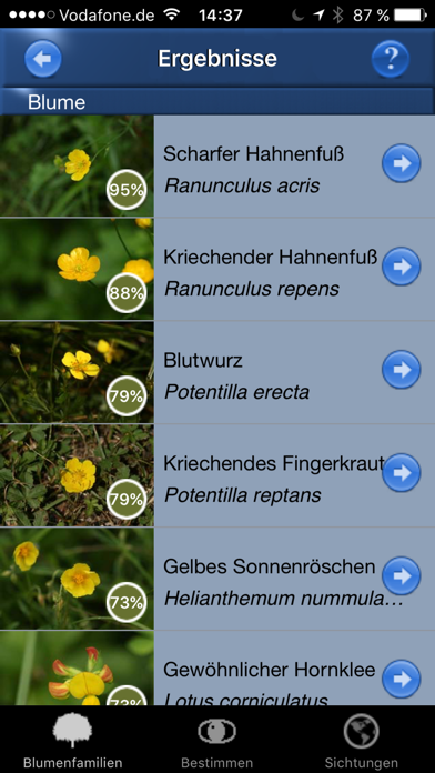 Blumen Id Automatik Screenshot