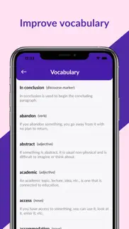 ielts exam vocabulary iphone screenshot 4