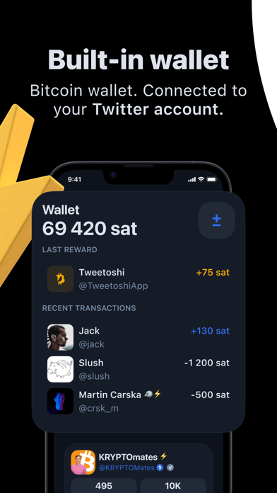 Tweetoshi - Twitter & Bitcoin Screenshot