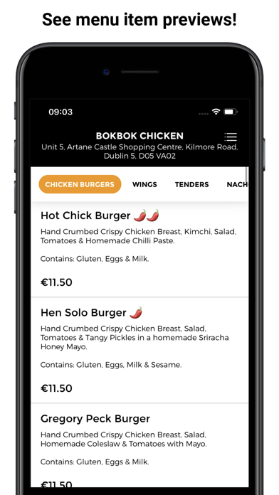 Bok Bok Chicken App Screenshot