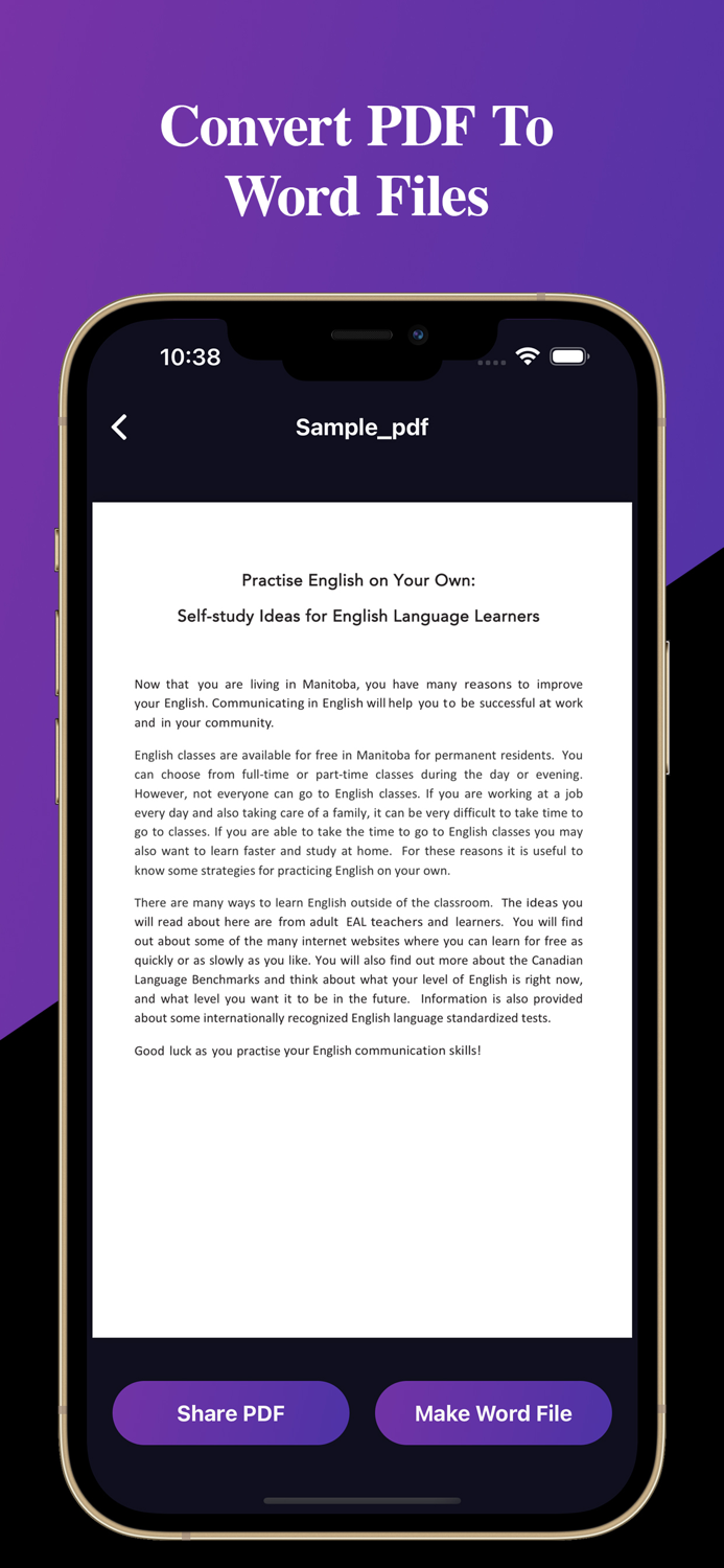 PDF To Word PDF Editor