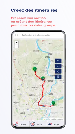 Game screenshot GPS vélo route - BikeCompanion apk