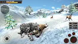 snow leopard family simulator iphone screenshot 1