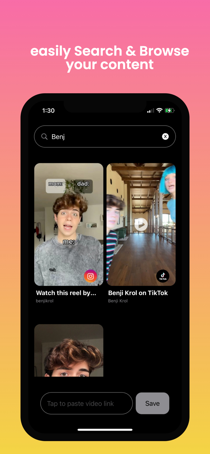 TikReel -  Video Organizer