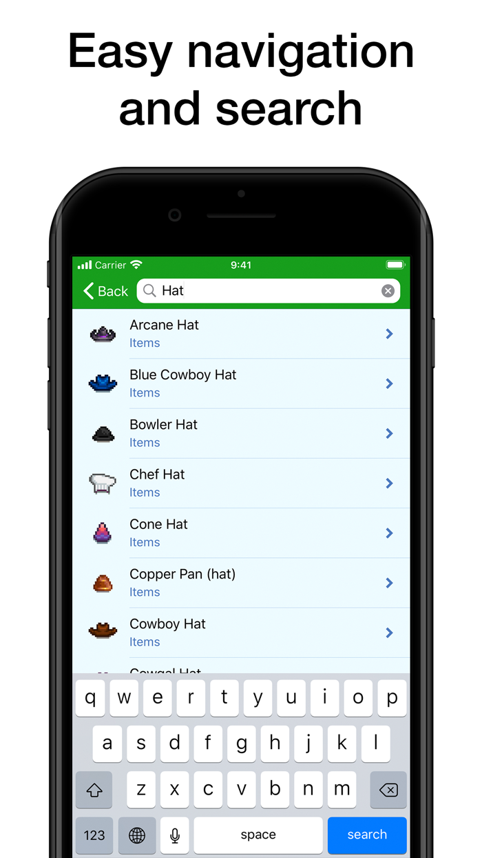 Database for Stardew Valley