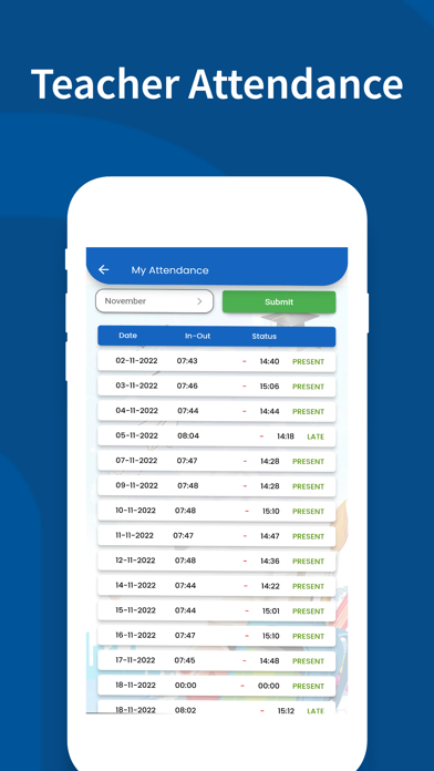 Accevate Teacher Screenshot
