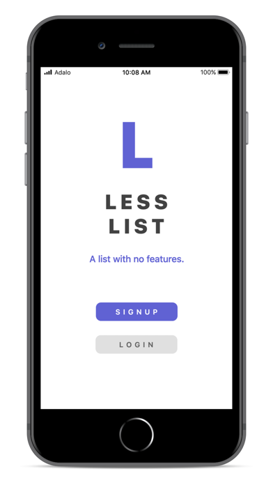 Screenshot #1 pour Less List