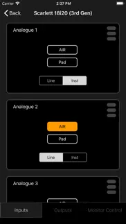 focusrite control iphone screenshot 2