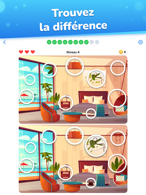 Différences - Trouver tout Différences - Trouver tout