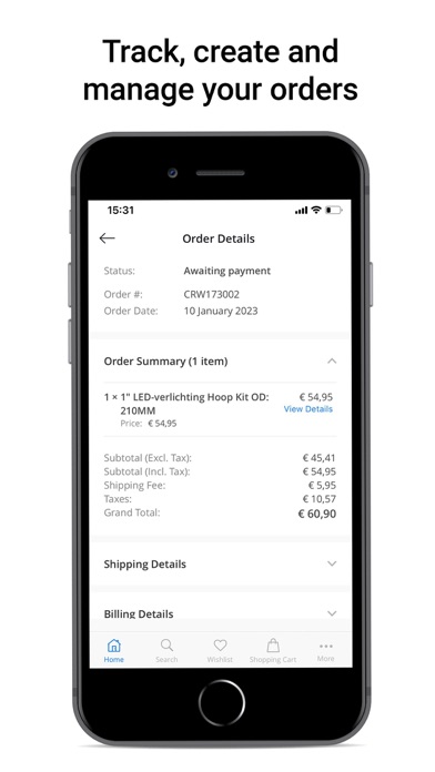 CafeRacerWebshop.com Screenshot