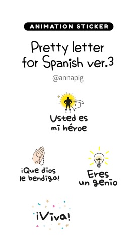 Pretty letter for Spanish Bundleのおすすめ画像7