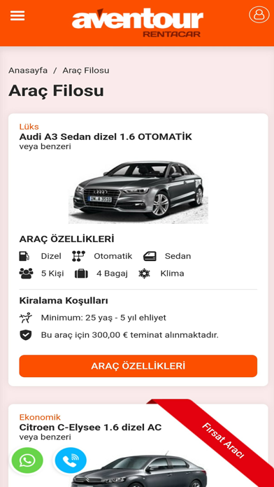 Aventour Rent A Car Screenshot