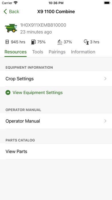 Equipment Mobile Screenshot