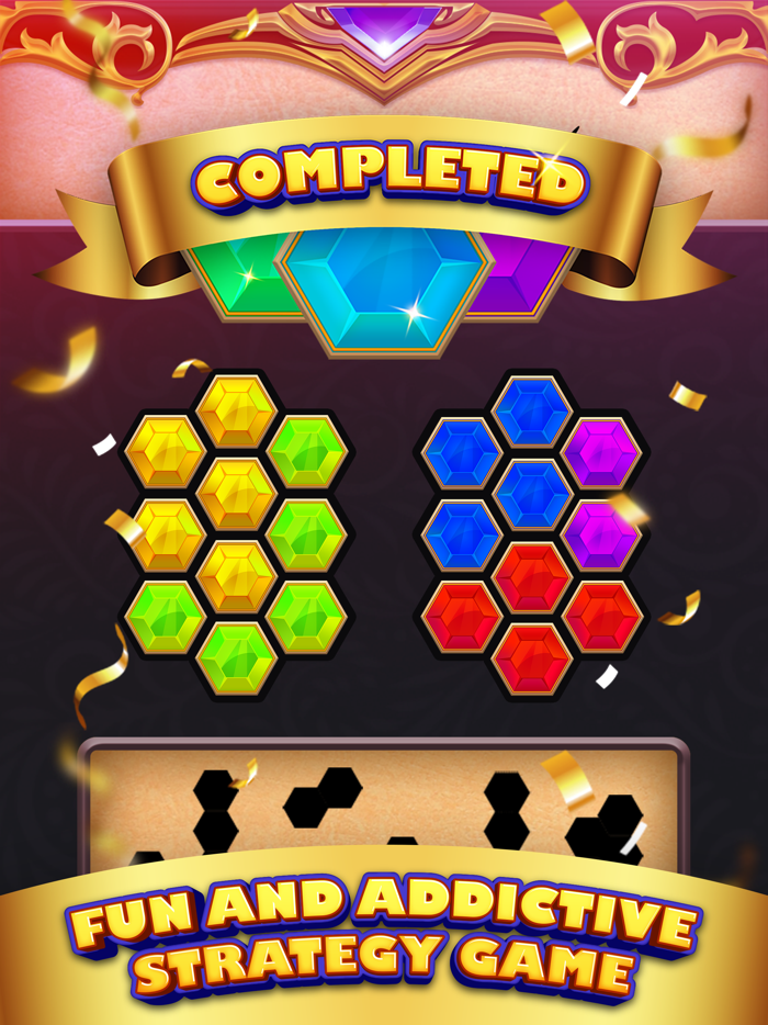 Hexa Block Puzzle Golden Touch