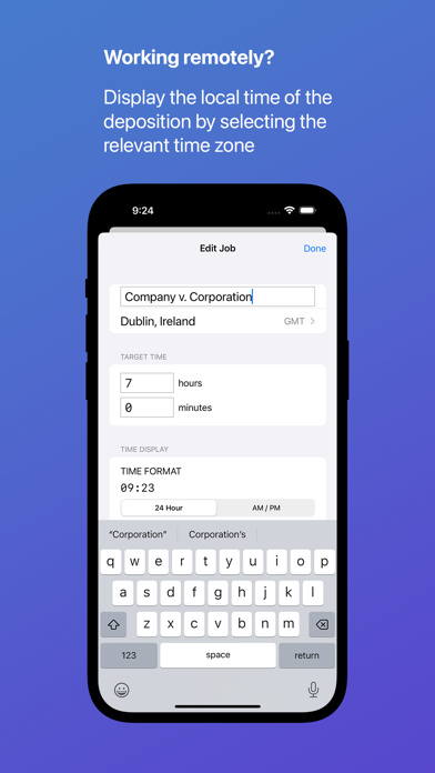 Screenshot #3 pour Deposition Time Clock