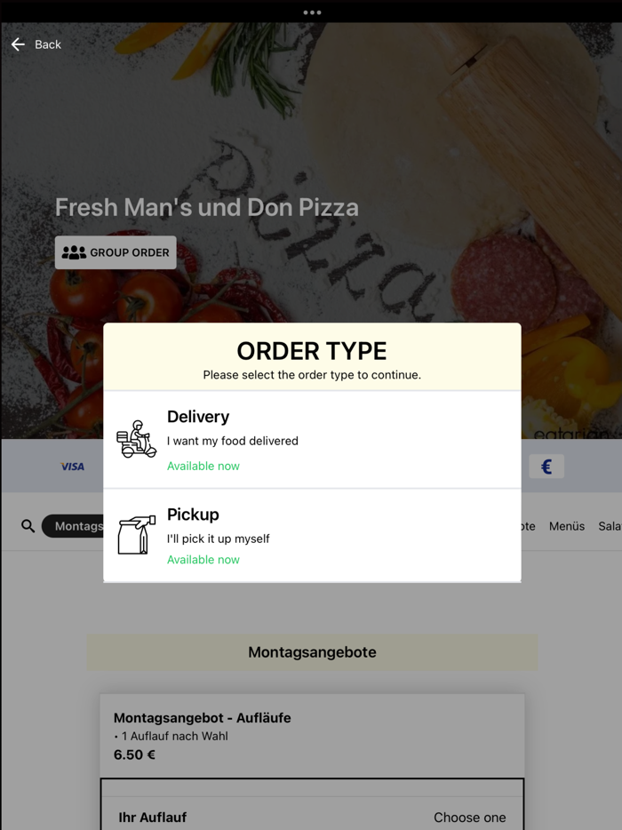 Fresh Mans und Don Pizza