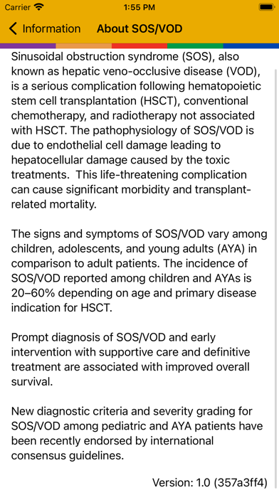 SOS/VOD Diagnosis and Grading Screenshot