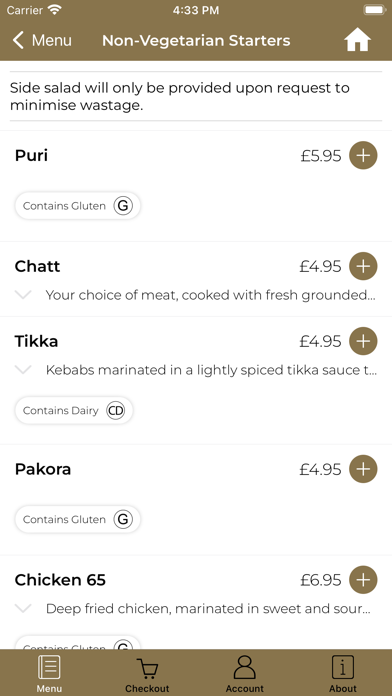 Shukria Indian Cuisine Screenshot