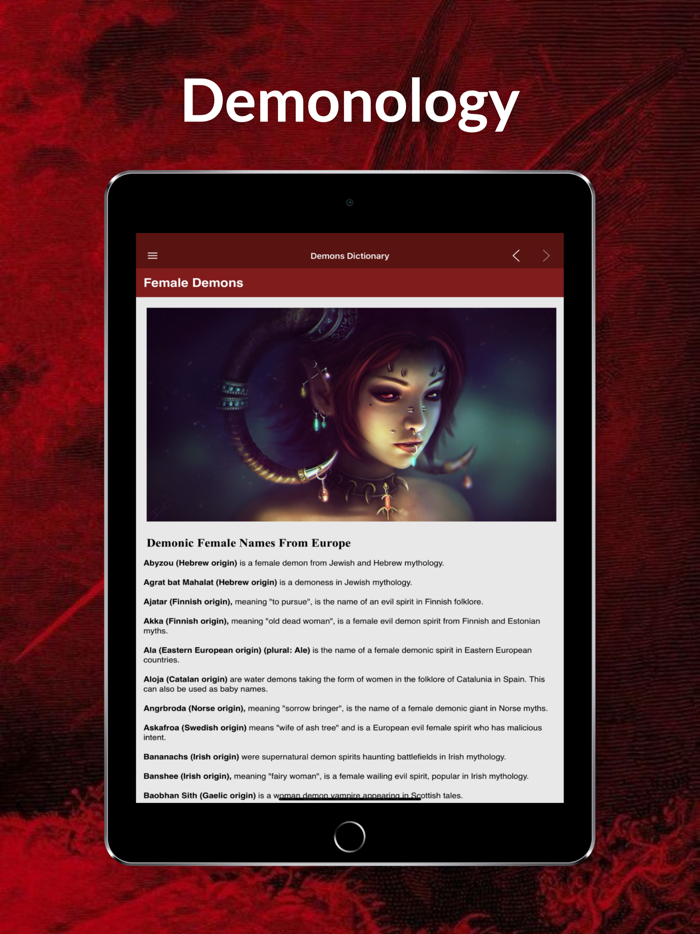 Demons Dictionary - Demonology
