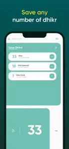 Tasbeeh Counter Dhikr screenshot #3 for iPhone