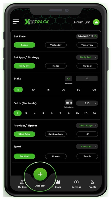 XBet Track Sports Bet Tracker Screenshot