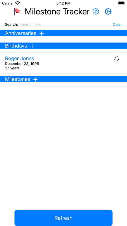 Milestone Tracker (iOS) 由: Jonathan Ettie Milestone Tracker (iOS) 由: Jonathan Ettie