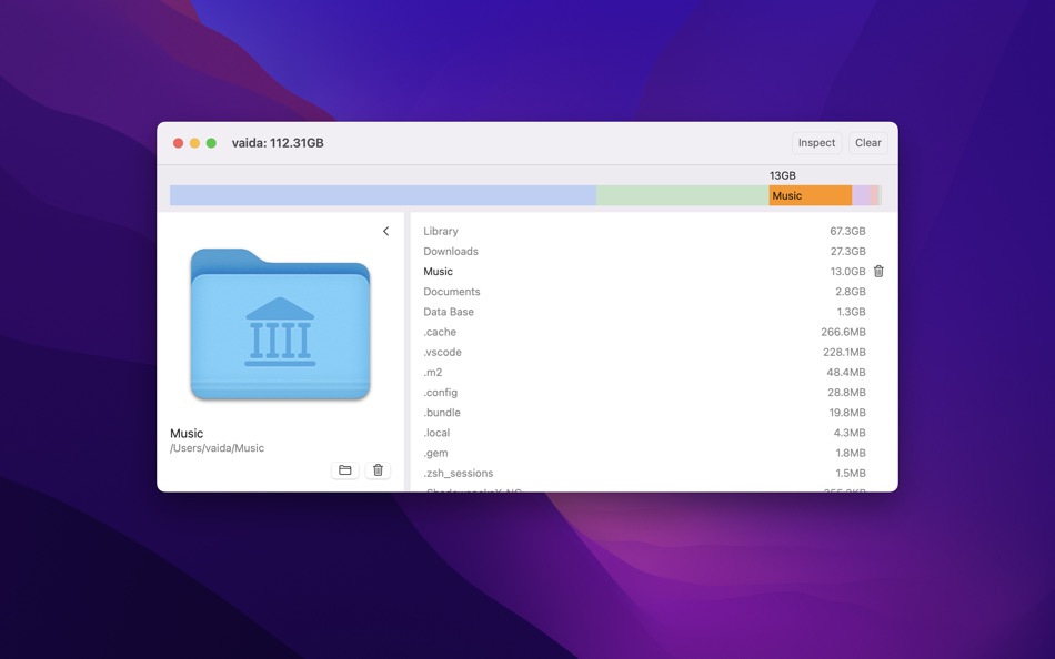 #2. Storage Inspector (macOS) 由: Weida Fan