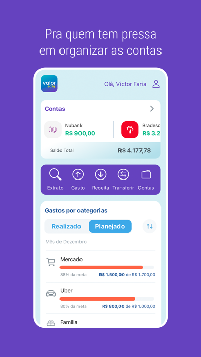 Valor Easy: Finanças pessoais Screenshot
