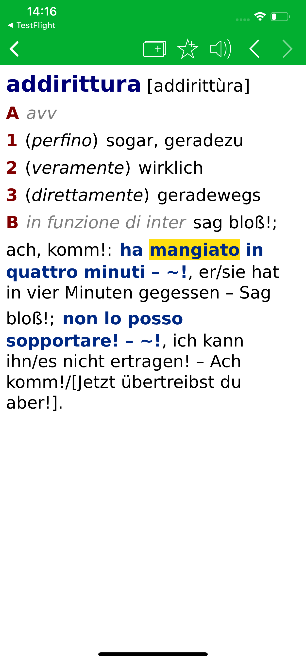PREMIUM Wörterbuch Italienisch screenshot 3