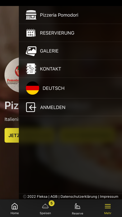Pizzeria Pomodori Screenshot