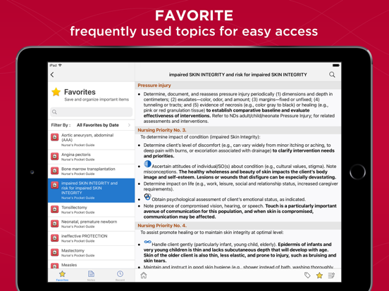 Nurse's Pocket Guide-Diagnosis iPad app afbeelding 6