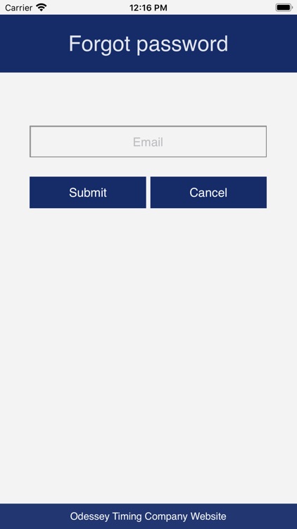 Odessey Timing App
