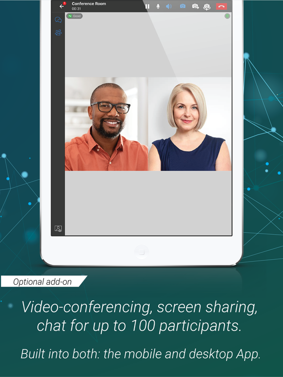 GreenLink Softphone iPad screenshot 3 - Business app