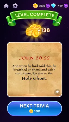 Game screenshot Bible Trivia Daily-Bible Quiz hack