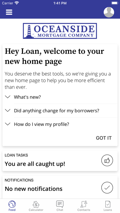 Oceanside Mortgage Company Screenshot
