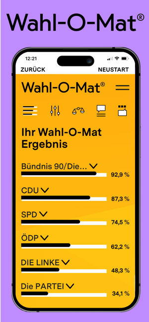 ‎Wahl-O-Mat Screenshot