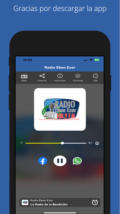Radio Eben Ezer Guatemala Screenshot