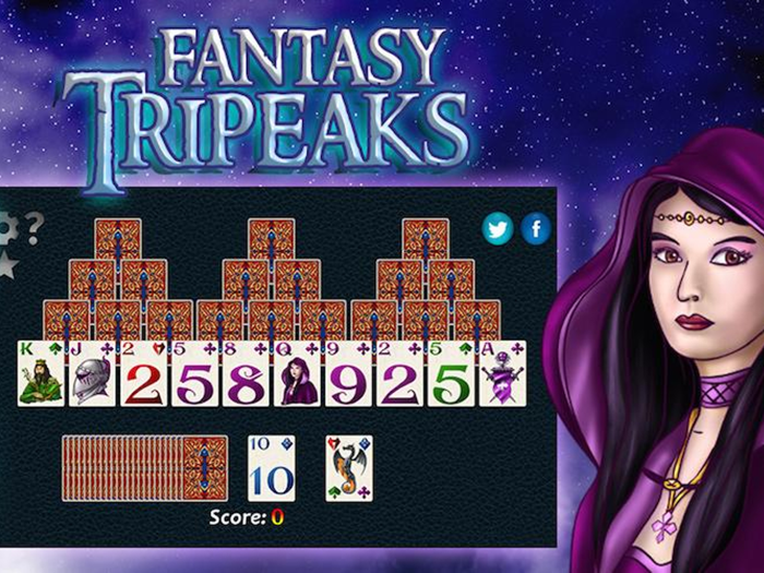 Fantasy Solitaire TriPeaks