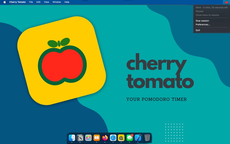 Screenshot #1 for Cherry Tomato - Pomodoro timer